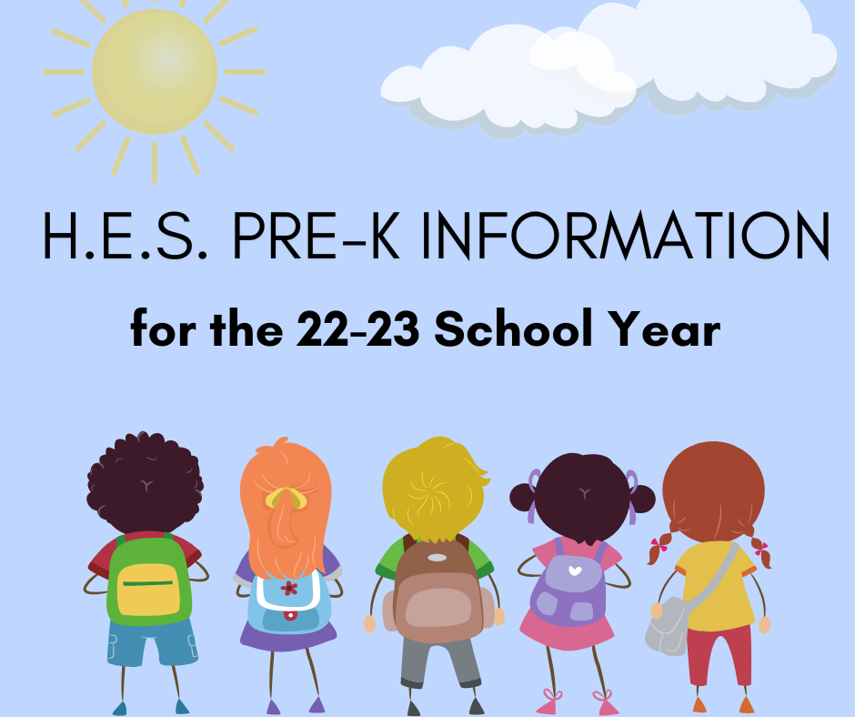 HES PRE-K Information clipart
