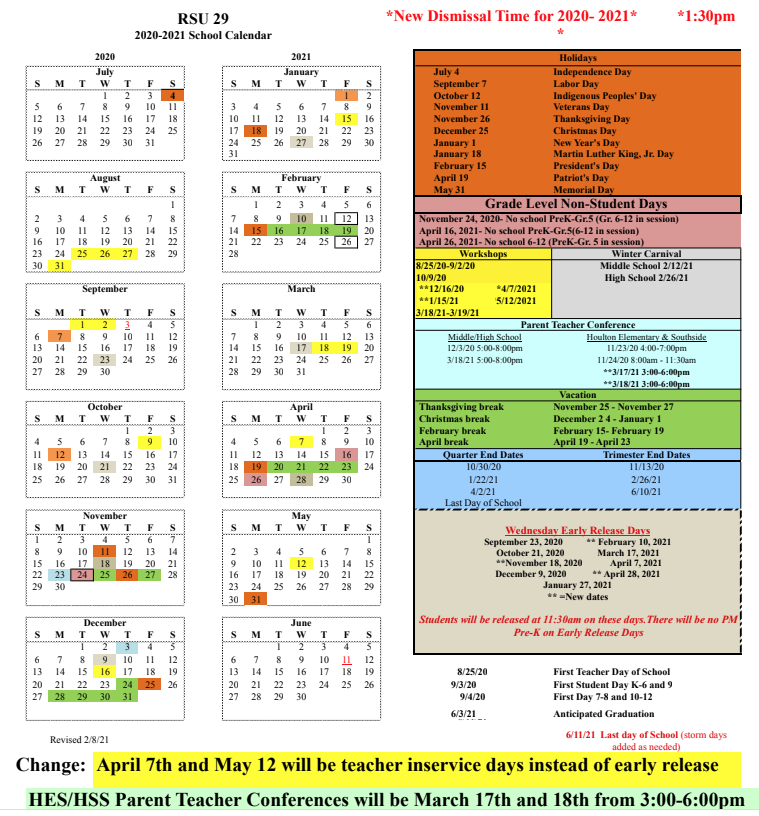 district calendar