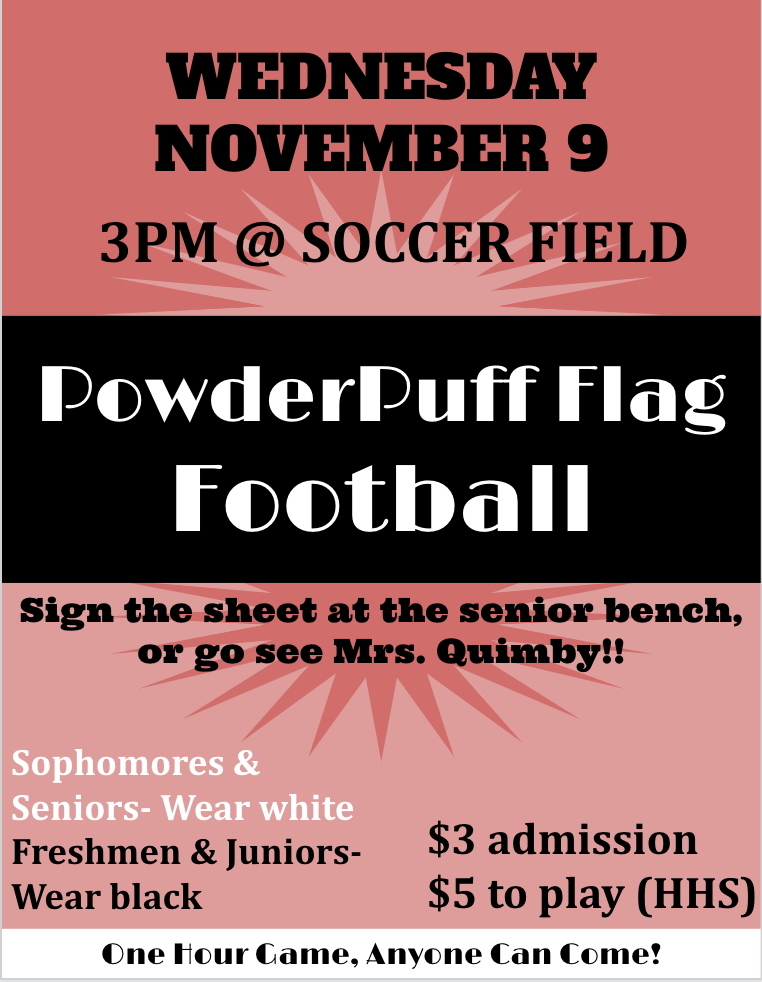 PowderPuff Flag Football Flyer